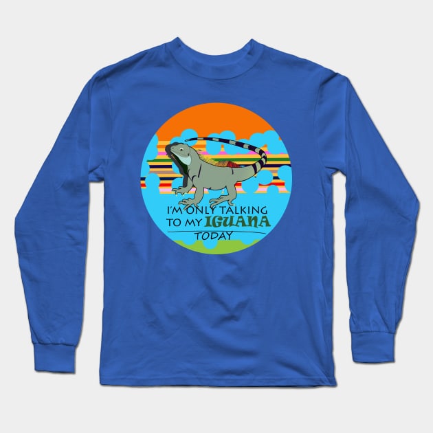 Iguana Long Sleeve T-Shirt by momomoma